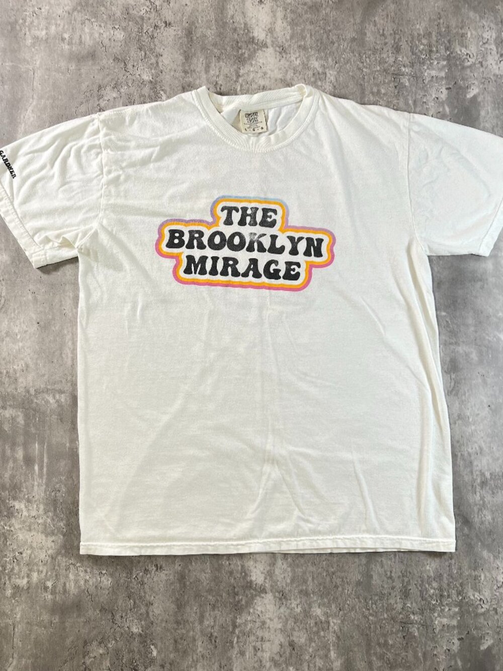 Brooklyn Mirage Music Venue White Psychedelic T-Shirt Size L